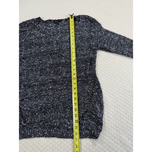 Alberto Makali Lagenlook Sweater Chain Blouse‎ | Black Gray | Size Small - Picture 15 of 15